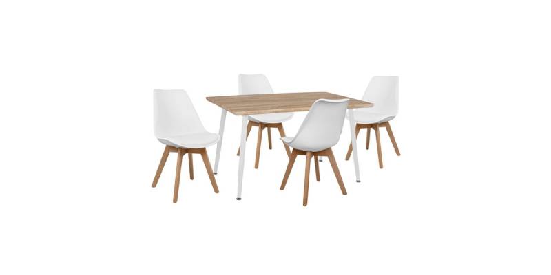 ΣΕΤ ΤΡΑΠΕΖΑΡΙΑΣ 5ΤΜΧ HM10350.02 ΤΡΑΠΕΖΙ 120x70x76,5 cm & ΚΑΡΕΚΛΕΣ VEGAS