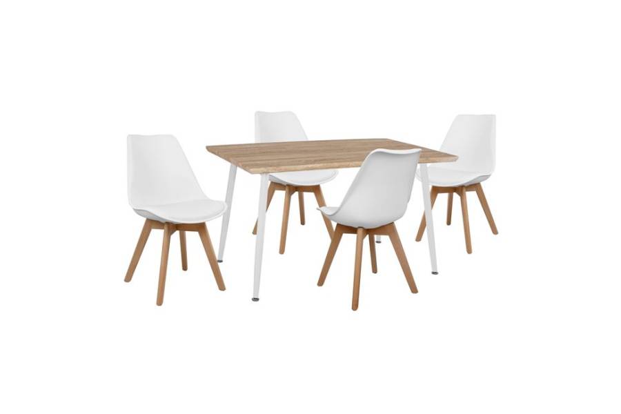 ΣΕΤ ΤΡΑΠΕΖΑΡΙΑΣ 5ΤΜΧ HM10350.02 ΤΡΑΠΕΖΙ 120x70x76,5 cm & ΚΑΡΕΚΛΕΣ VEGAS