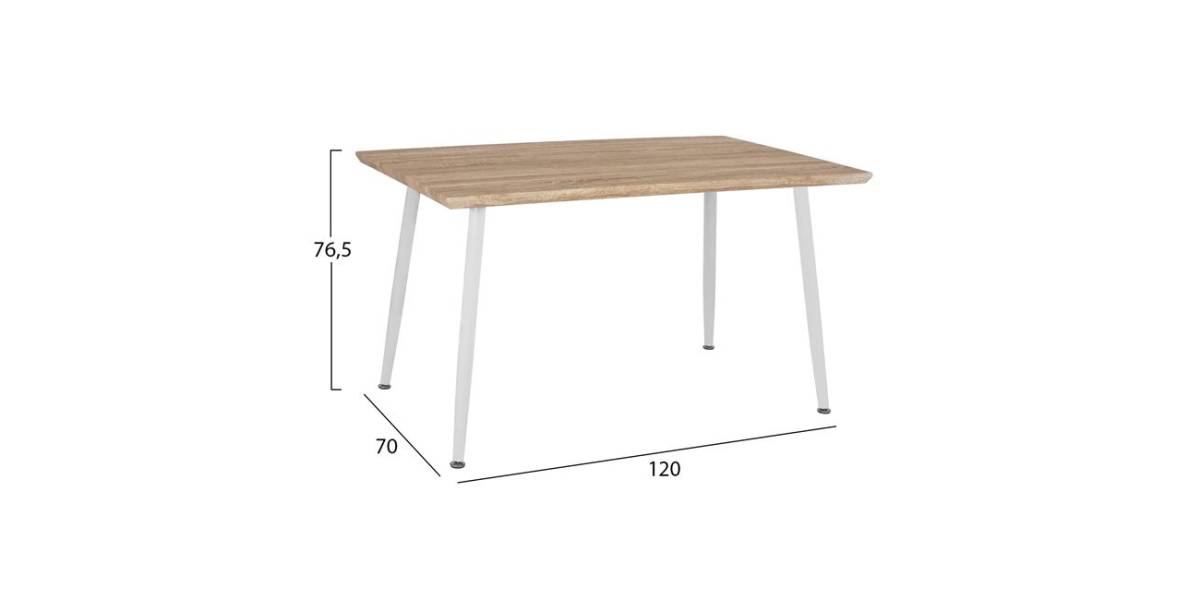 ΣΕΤ ΤΡΑΠΕΖΑΡΙΑΣ 5ΤΜΧ HM10350.02 ΤΡΑΠΕΖΙ 120x70x76,5 cm & ΚΑΡΕΚΛΕΣ VEGAS