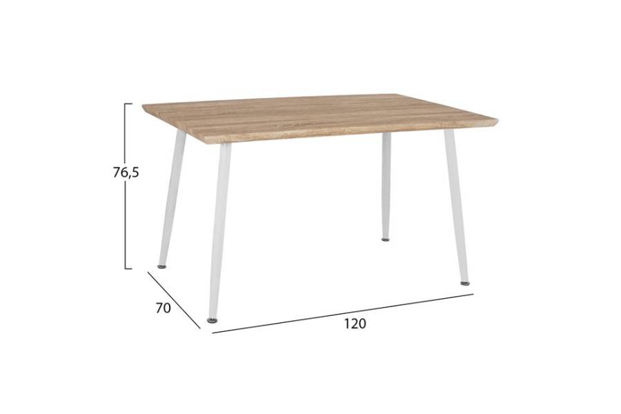 ΣΕΤ ΤΡΑΠΕΖΑΡΙΑΣ 5ΤΜΧ HM10350.02 ΤΡΑΠΕΖΙ 120x70x76,5 cm & ΚΑΡΕΚΛΕΣ VEGAS