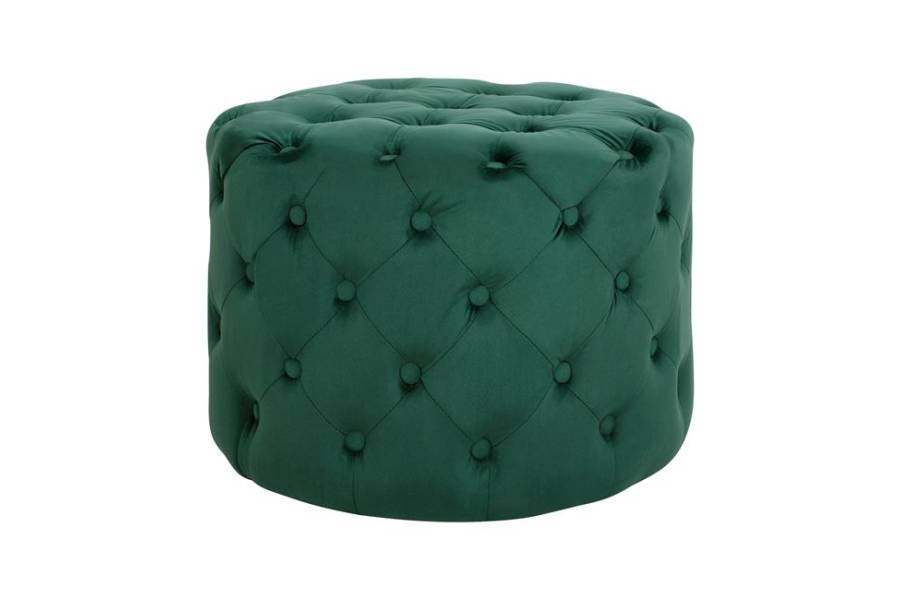 ΣΚΑΜΠΟ KASSIE ΚΥΠΑΡΙΣΣΙ ΒΕΛΟΥΔΟ ΤΥΠΟΥ CHESTERFIELD HM8406.03 Φ60x43Υ εκ.