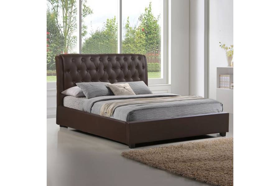 ΚΡΕΒΑΤΙ ODALYS ΜΕ PU ΚΑΦΕ HM549.02 150x200 εκ.