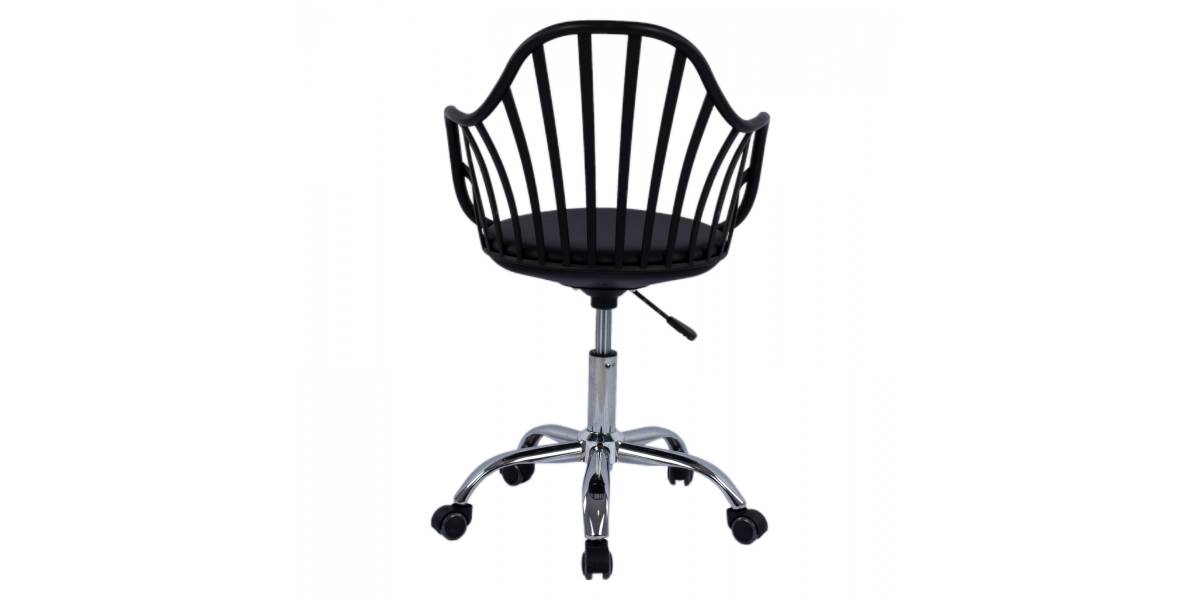 ΚΑΡΕΚΛΑ ΓΡΑΦΕΙΟΥ BECKY HM8457.02 ΣΕ ΜΑΥΡΟ ΧΡΩΜΑ