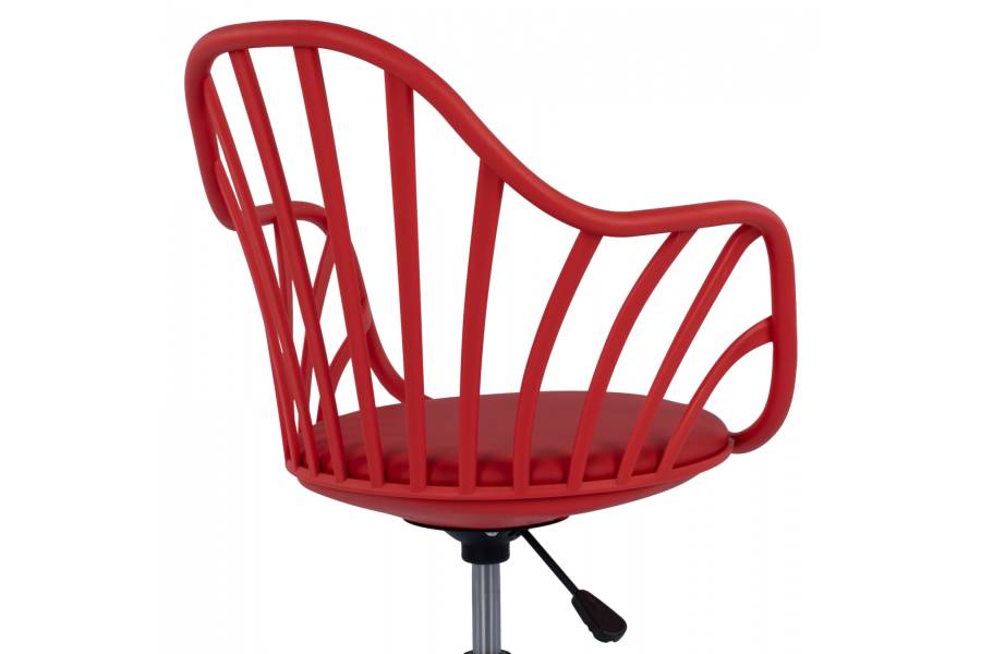 ΚΑΡΕΚΛΑ ΓΡΑΦΕΙΟΥ BECKY HM8457.04 ΣΕ ΚΟΚΚΙΝΟ ΧΡΩΜΑ 57Χ57Χ96 ΕΚ
