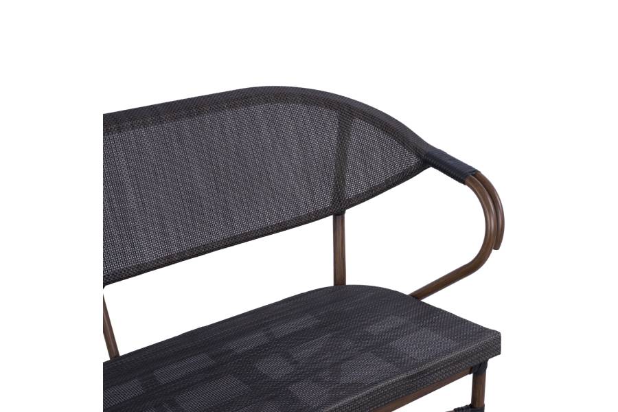 ΣΕΤ ΣΑΛΟΝΙ 4ΤΜΧ BALIN ΑΛΟΥΜΙΝΙΟΥ BAMBOO LOOK ΚΑΦΕ HM5573