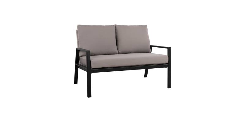 ΚΑΝΑΠΕΣ ΔΙΘΕΣΙΟΣ ΑΛΟΥΜΙΝΙΟΥ TABBY HM5561.02 ΑΝΘΡΑΚΙ ΜΕ ΜΑΞΙΛΑΡΙΑ 128Χ77Χ88Υ εκ.