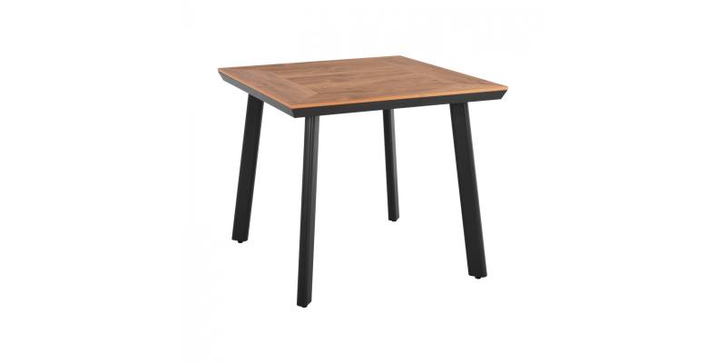 ΤΡΑΠΕΖΙ ΑΛΟΥΜΙΝΙΟΥ TABER ΑΝΘΡΑΚΙ ΜΕ ΕΠΙΦΑΝΕΙΑ POLYWOOD HM5563.02 80x80x73Υεκ.