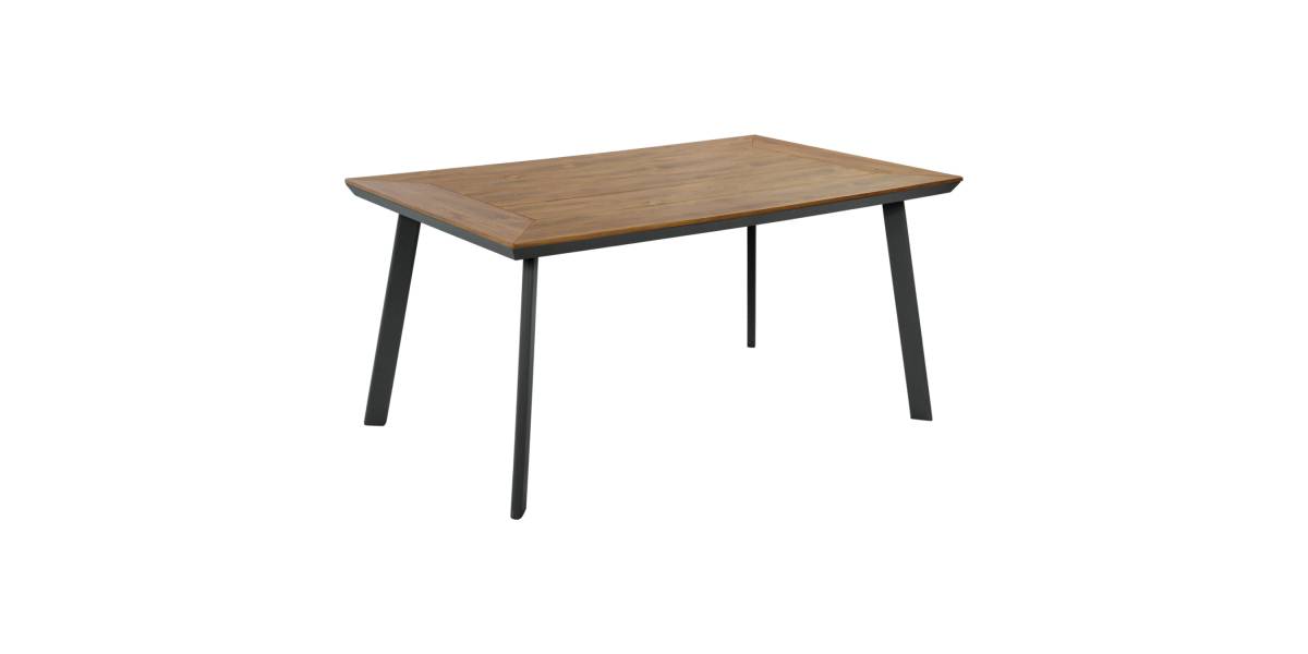 ΤΡΑΠΕΖΙ ΑΛΟΥΜΙΝΙΟΥ TABER ΜΕ POLYWOOD HM5132.12 ΓΚΡΙ 160x92x72