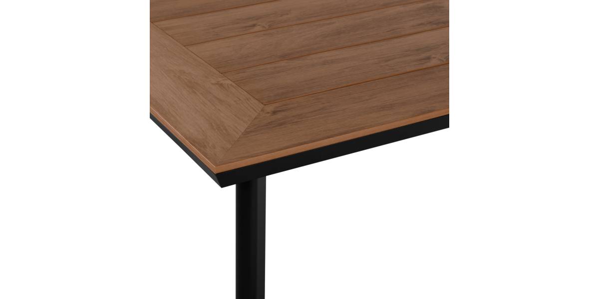 ΤΡΑΠΕΖΙ ΑΛΟΥΜΙΝΙΟΥ TABER ΜΕ POLYWOOD HM5132.12 ΓΚΡΙ 160x92x72