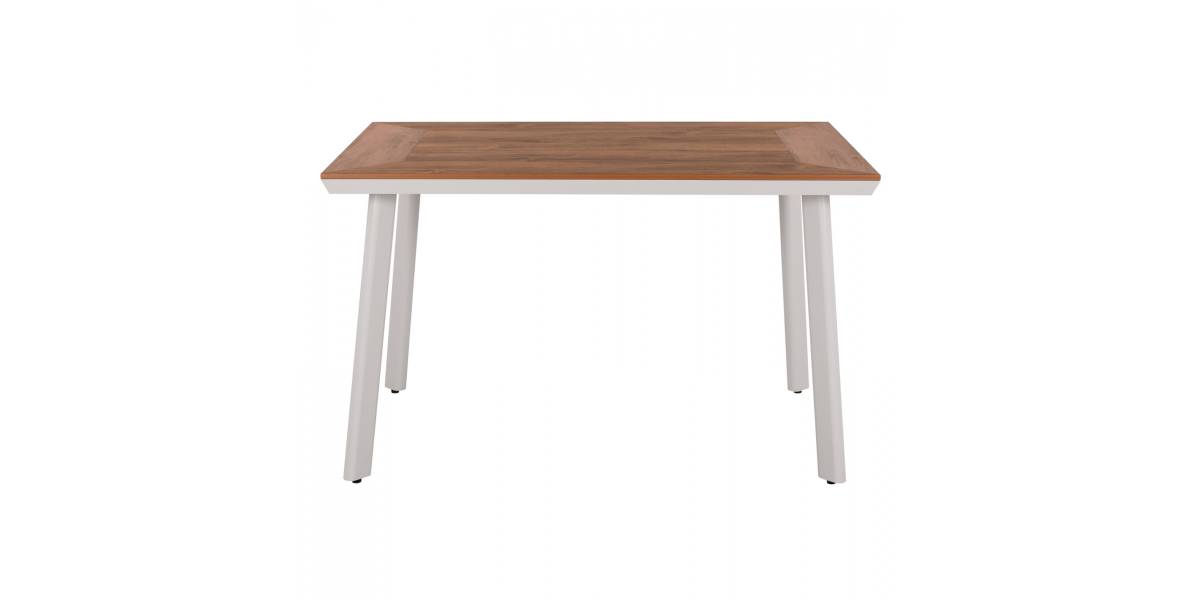 ΤΡΑΠΕΖΙ ΑΛΟΥΜΙΝΙΟΥ TABER ΜΕ POLYWOOD ΛΕΥΚΟ 120x80x72,5Υ εκ. HM5562.01