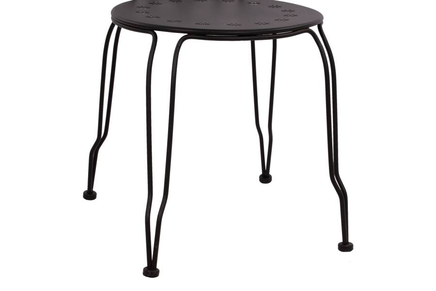 ΚΑΡΕΚΛΑ ΜΕΤΑΛΛΙΚΗ AMORE ΜΑΥΡΗ 42x48x90 εκ. HM5007.11