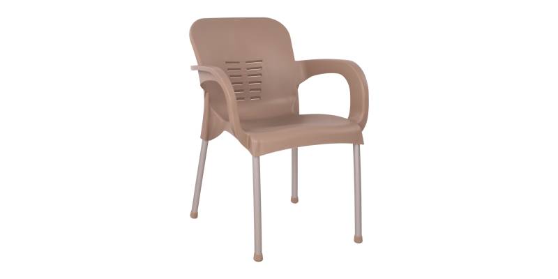 ΠΟΛΥΘΡΟΝΑ ΠΟΛΥΠΡΟΠΥΛΕΝΙΟΥ KAREK HM5592.02 ΧΡΩΜΑ ΚΑΠΟΥΤΣΙΝΟ ΜΕ ΠΟΔΙ ΑΛΟΥΜΙΝΙΟΥ 59x58x81Y
