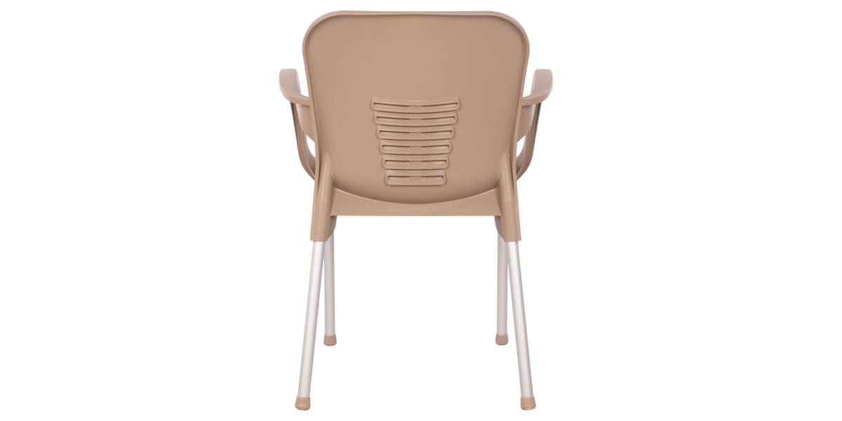 ΠΟΛΥΘΡΟΝΑ ΠΟΛΥΠΡΟΠΥΛΕΝΙΟΥ KAREK HM5592.02 ΧΡΩΜΑ ΚΑΠΟΥΤΣΙΝΟ ΜΕ ΠΟΔΙ ΑΛΟΥΜΙΝΙΟΥ 59x58x81Y