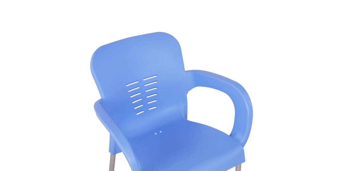 ΠΟΛΥΘΡΟΝΑ ΠΟΛΥΠΡΟΠΥΛΕΝΙΟΥ KAREK HM5592.08 ΧΡΩΜΑ ΜΠΛΕ ΜΕ ΠΟΔΙ ΑΛΟΥΜΙΝΙΟΥ 59x58x81Y εκ.