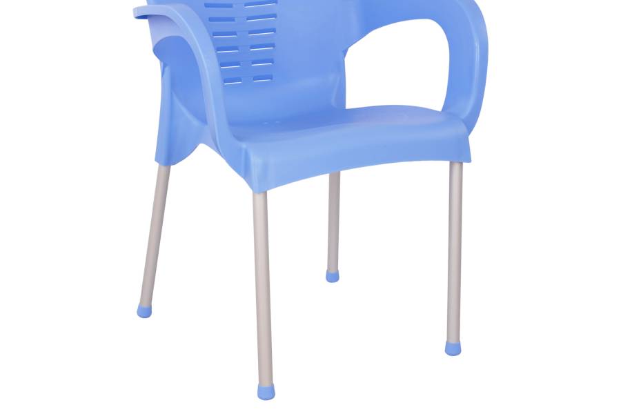 ΠΟΛΥΘΡΟΝΑ ΠΟΛΥΠΡΟΠΥΛΕΝΙΟΥ KAREK HM5592.08 ΧΡΩΜΑ ΜΠΛΕ ΜΕ ΠΟΔΙ ΑΛΟΥΜΙΝΙΟΥ 59x58x81Y εκ.