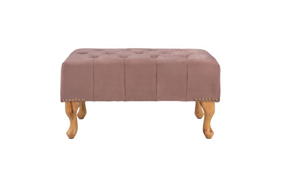 ΤΑΜΠΟΥΡΕ T.CHESTERFIELD EMMA HM226.05 ΣΑΠΙΟ ΜΗΛΟ ΒΕΛΟΥΔΟ-ΠΟΔΙΑ ΣΕ ΦΥΣΙΚΟ 78x46x40Y