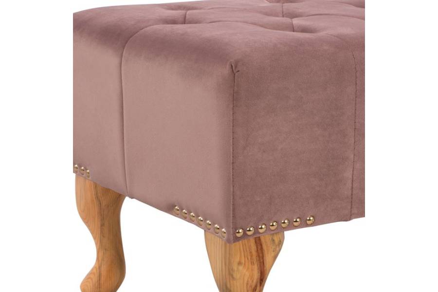 ΤΑΜΠΟΥΡΕ T.CHESTERFIELD EMMA HM226.05 ΣΑΠΙΟ ΜΗΛΟ ΒΕΛΟΥΔΟ-ΠΟΔΙΑ ΣΕ ΦΥΣΙΚΟ 78x46x40Y