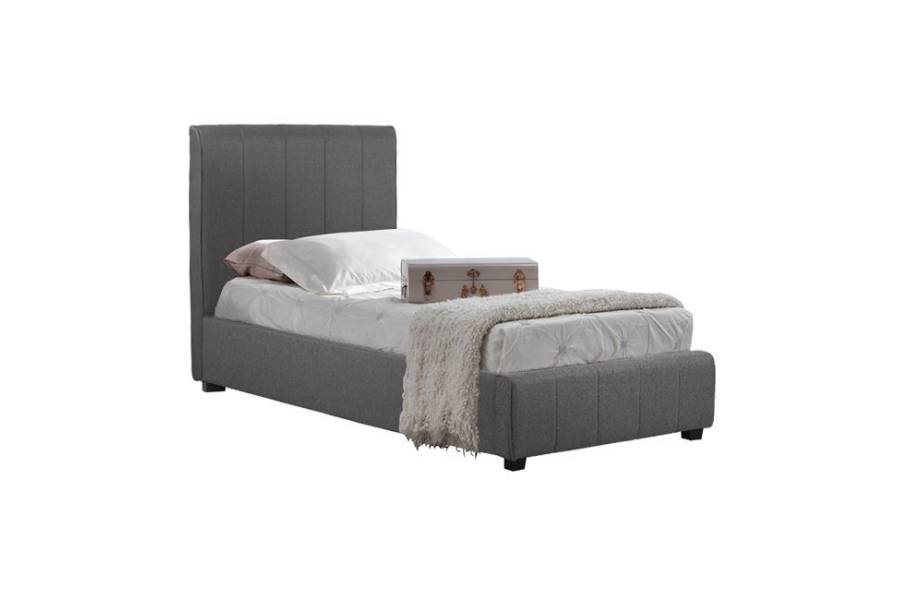 ΚΡΕΒΑΤΙ MONDY 90x200 εκ. ΜΕ ΥΦΑΣΜΑ DARK GREY HM586.05