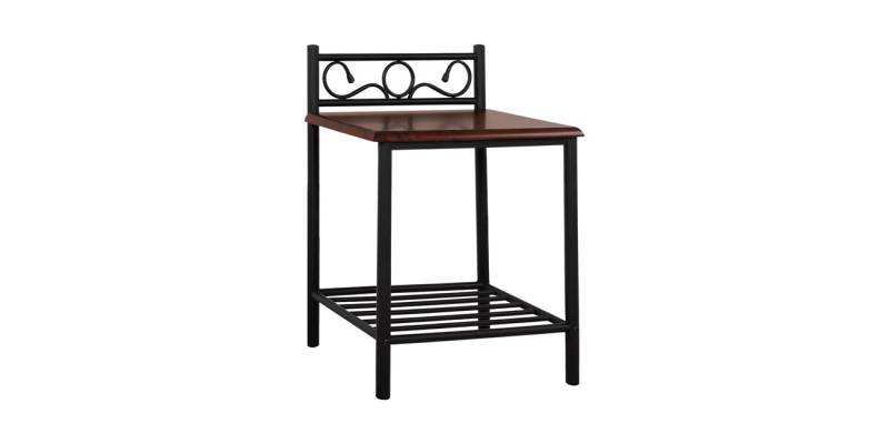 ΚΟΜΟΔΙΝΟ SUZIE HM388 ΑΠΟ ΜΕΤΑΛΛΟ ΚΑΙ ΞΥΛΟ 45x35x48-61 εκ.