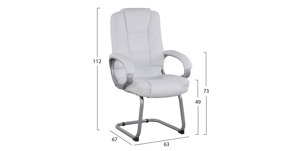 ΚΑΡΕΚΛΑ DHARA ΜΕ PU ΛΕΥΚΟ SORA HM1144.02 63Χ67Χ112 ΕΚ