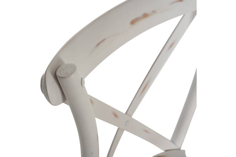 ΚΑΡΕΚΛΑ OWEN ΣΤΟΙΒΑΖΟΜΕΝΗ ΞΥΛΙΝΗ ΑΠΟ ΟΞΙΑ WHITE WASH ΧΡΩΜΑ ΜΕ ΧΙΑΣΤΙ ΠΛΑΤΗ HM8575.04 45x55,5x90 cm