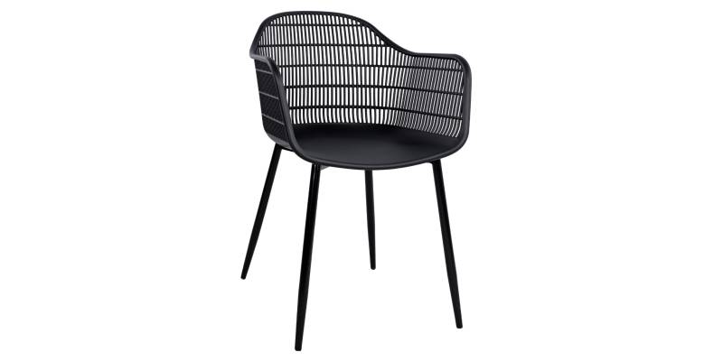ΠΟΛΥΘΡΟΝΑ HADI ΠΟΛΥΠΡΟΠΥΛΕΝΙΟΥ ΜΑΥΡΗ 61x57x85Υ εκ. HM8511.02