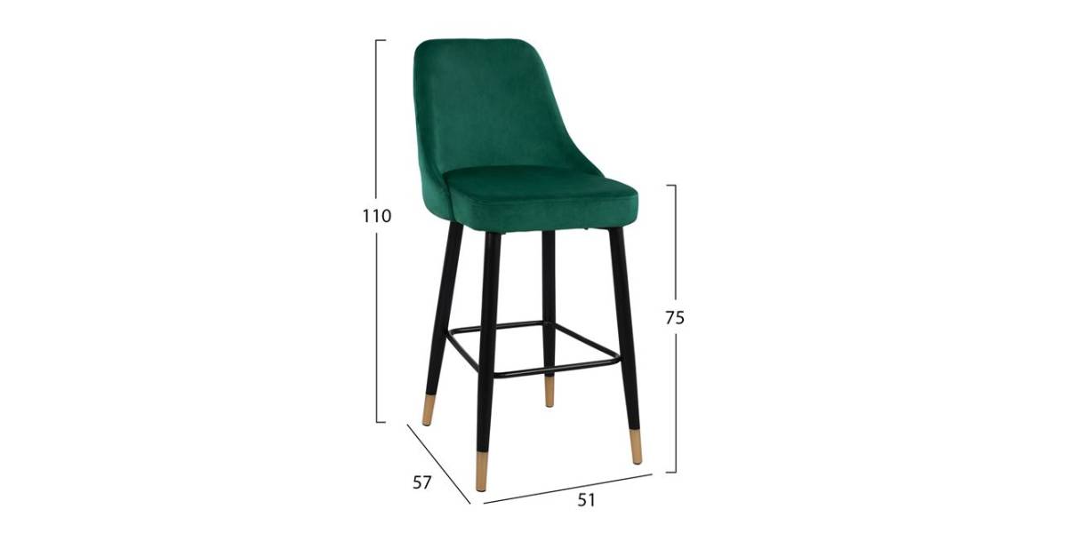 ΣΚΑΜΠΟ ΜΠΑΡ SERENITY HM8519.03 ΒΕΛΟΥΔΟ ΚΥΠΑΡΙΣΣΙ ΜΕ ΜΕΤΑΛΛΙΚΟ ΣΚΕΛΕΤΟ 51Χ57Χ110Υ εκ.