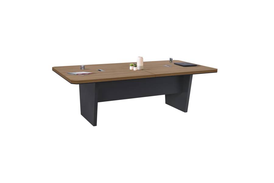 ΕΠΑΓΓΕΛΜΑΤΙΚΟ ΓΡΑΦΕΙΟ ΣΥΝΕΔΡΙΑΣΕΩΝ HM2361 SUPREME HONEY OAK & ΓΚΡΙ 240x120x75Υεκ.
