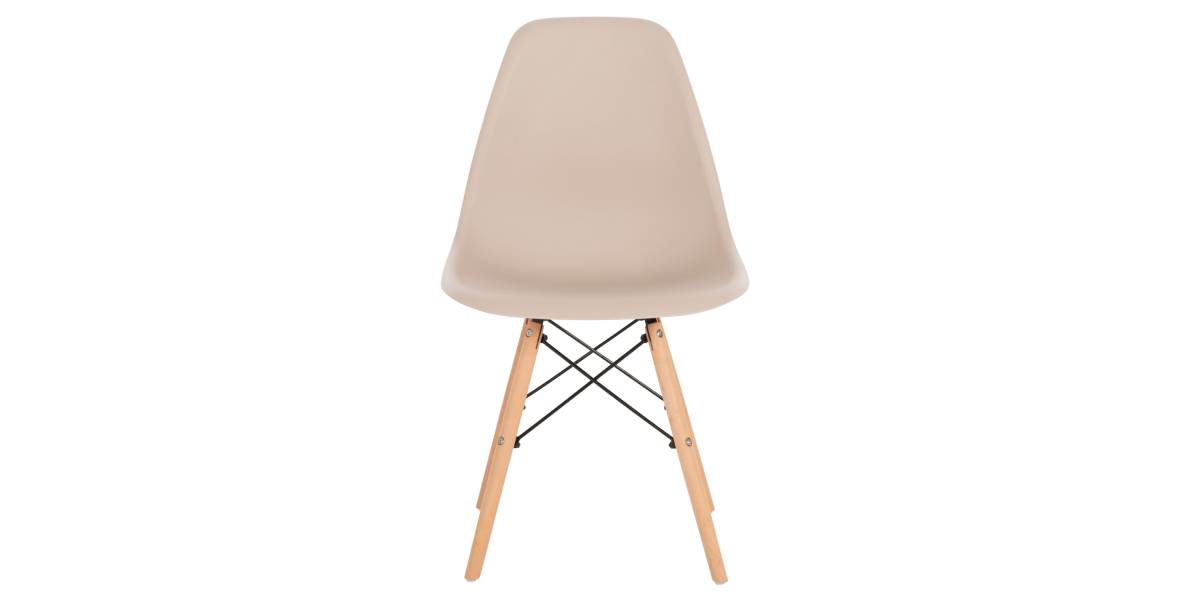 ΚΑΡΕΚΛΑ TWIST HM8460.25 ΜΕ ΞΥΛΙΝΑ ΠΟΔΙΑ ΚΑΙ ΚΑΘΙΣΜΑ PP-ΚΑΠΟΥΤΣΙΝΟ 46x50x82Υεκ.
