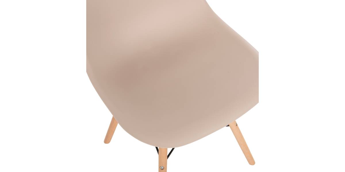 ΚΑΡΕΚΛΑ TWIST HM8460.25 ΜΕ ΞΥΛΙΝΑ ΠΟΔΙΑ ΚΑΙ ΚΑΘΙΣΜΑ PP-ΚΑΠΟΥΤΣΙΝΟ 46x50x82Υεκ.