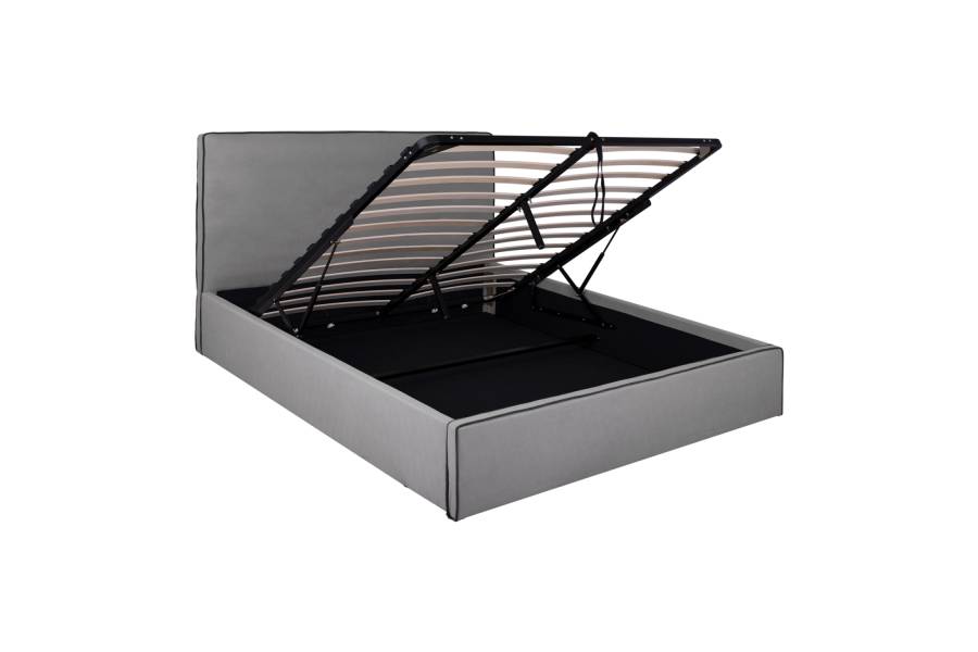 ΚΡΕΒΑΤΙ ALLIE HM584.01 160x200 εκ. ΜΕ ΑΠΟΘΗΚΕΥΤΙΚΟ ΧΩΡΟ ΓΚΡΙ ΥΦΑΣΜΑ