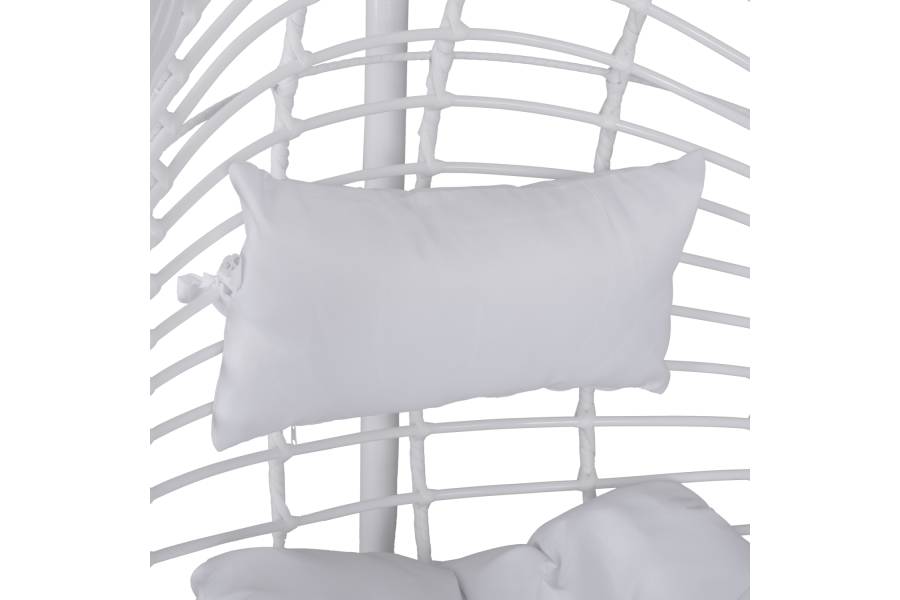 ΚΡΕΜΑΣΤΗ ΠΟΛΥΘΡΟΝΑ ΦΩΛΙΑ CALLIE HM5541.03 ΜΕ ΛΕΥΚΟ WICKER & ΜΑΞΙΛΑΡΙΑ Φ105Χ195Υ εκ.