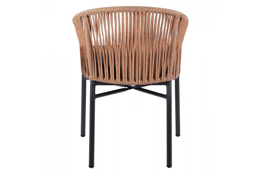 ΠΟΛΥΘΡΟΝΑ ΑΛΟΥΜΙΝΙΟΥ RAFAEL HM5698.01 ΑΝΘΡΑΚΙ ΜΕ ΜΠΕΖ WICKER 57x58x77Υ εκ.