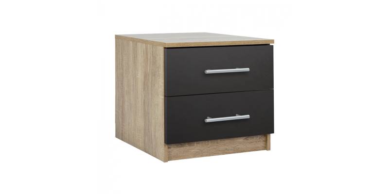 ΚΟΜΟΔΙΝΟ ΜΕΛΑΜΙΝΗΣ CHELSEA HM2220.04 SONAMA-ΓΚΡΙ 48X40X41Υ εκ.