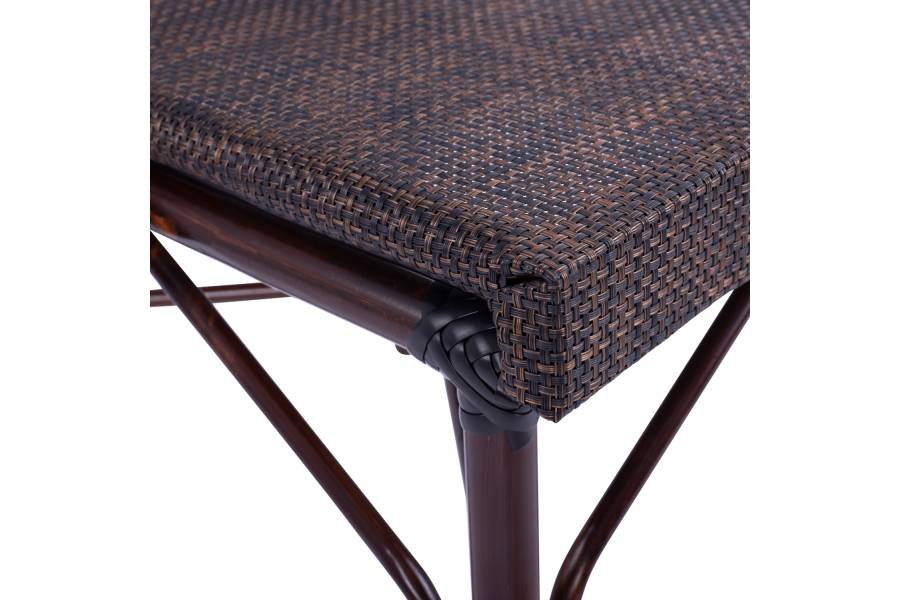 ΚΑΡΕΚΛΑ PRETORIA ΜΕΤΑΛΛΙΚΗ BAMBOO LOOK ΚΑΦΕ HM5718 54x62x89 εκ.