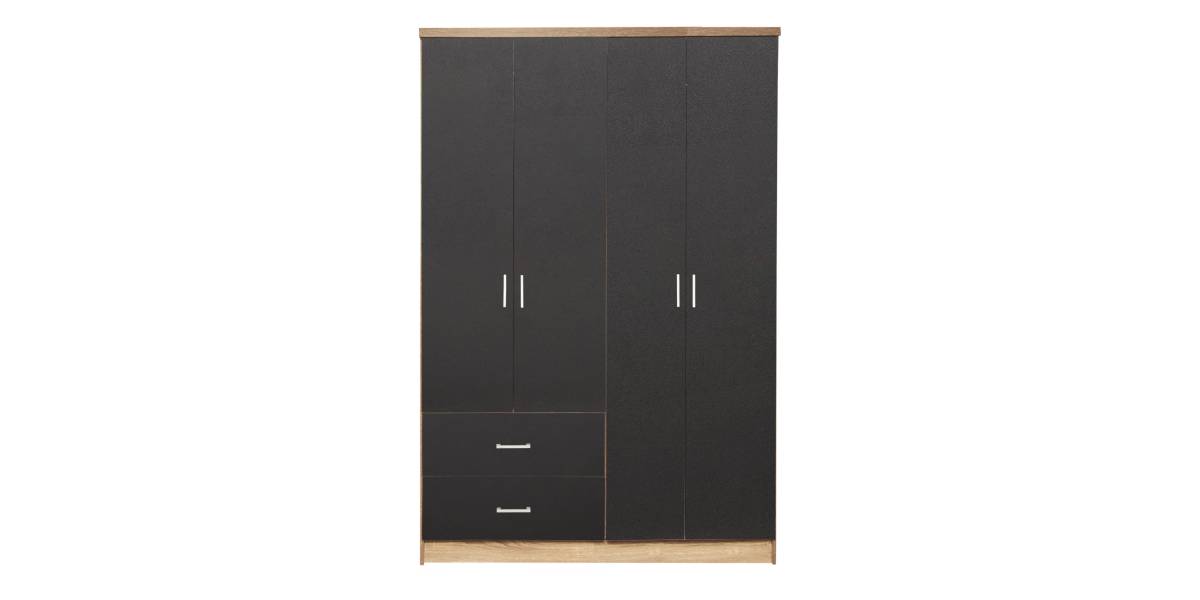 ΝΤΟΥΛΑΠΑ 4ΦΥΛΛΗ BRIANA ME 2 ΣΥΡΤΑΡΙΑ HM339.04 SONAMA-ΓΚΡΙ 120Χ42,5Χ180,5εκ.