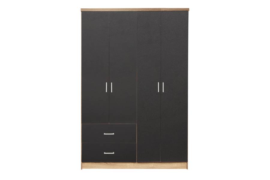 ΝΤΟΥΛΑΠΑ 4ΦΥΛΛΗ BRIANA ME 2 ΣΥΡΤΑΡΙΑ HM339.04 SONAMA-ΓΚΡΙ 120Χ42,5Χ180,5εκ.