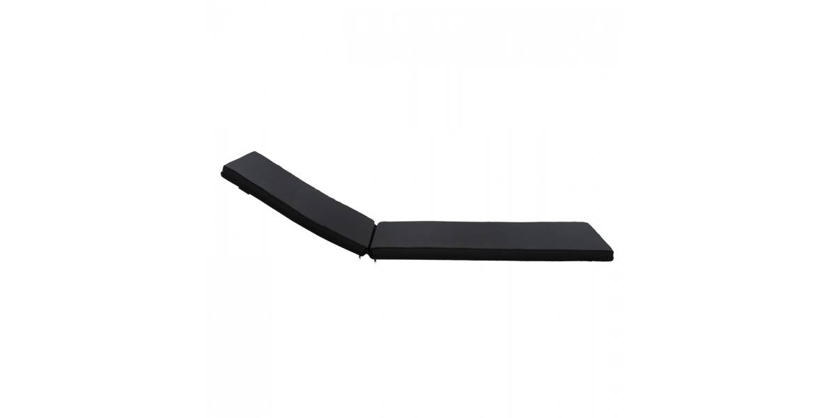 ΜΑΞΙΛΑΡΙ ΞΑΠΛΩΣΤΡΑΣ TEXTILENE 600gr/m2 2X1 SIFNOS ΜΑΥΡΟ HM11234.05T 196(117+1+78)x58x6εκ.