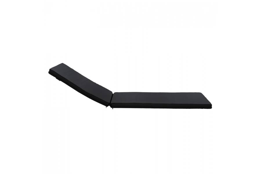 ΜΑΞΙΛΑΡΙ ΞΑΠΛΩΣΤΡΑΣ TEXTILENE 600gr/m2 2X1 SIFNOS ΜΑΥΡΟ HM11234.05T 196(117+1+78)x58x6εκ.