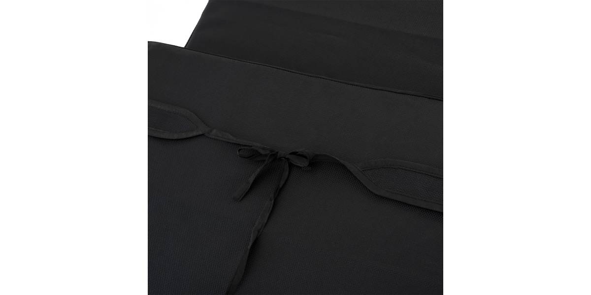ΜΑΞΙΛΑΡΙ ΞΑΠΛΩΣΤΡΑΣ TEXTILENE 600gr/m2 2X1 SIFNOS ΜΑΥΡΟ HM11234.05T 196(117+1+78)x58x6εκ.
