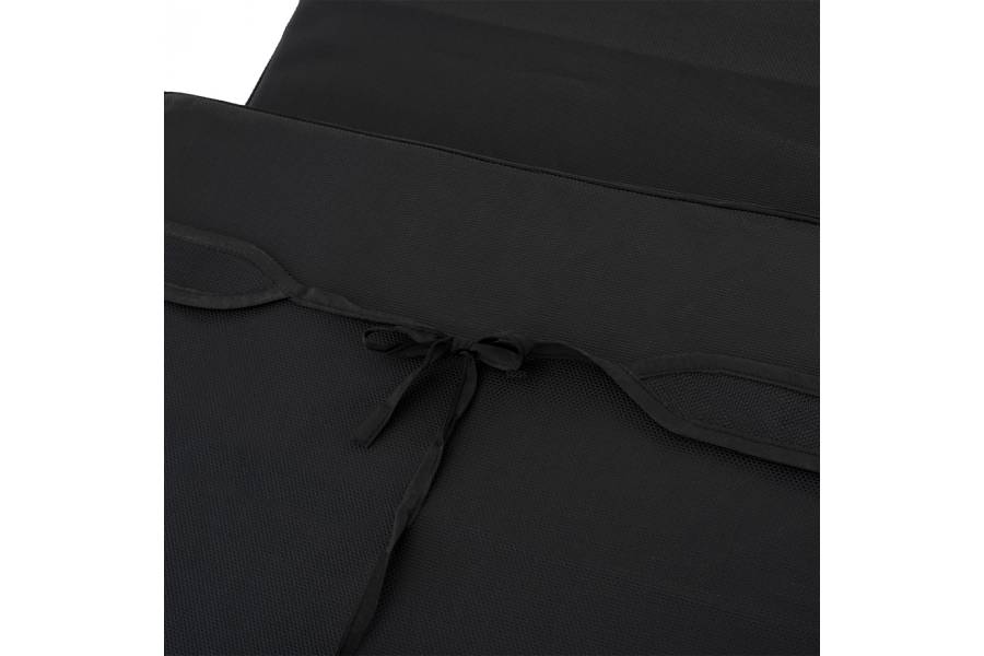 ΜΑΞΙΛΑΡΙ ΞΑΠΛΩΣΤΡΑΣ TEXTILENE 600gr/m2 2X1 SIFNOS ΜΑΥΡΟ HM11234.05T 196(117+1+78)x58x6εκ.