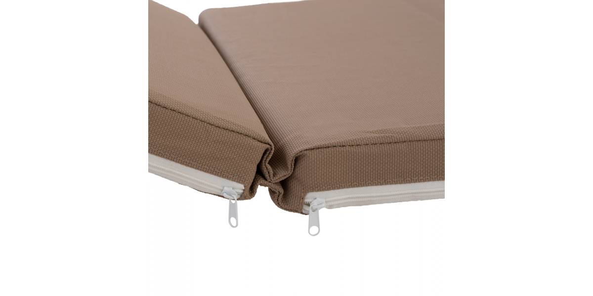 ΜΑΞΙΛΑΡΙ ΞΑΠΛΩΣΤΡΑΣ TEXTILENE 600gr/m2 2X1 SIFNOS ΜΟΚΑ HM11234.04T 196(117+1+78)x58x6 εκ.