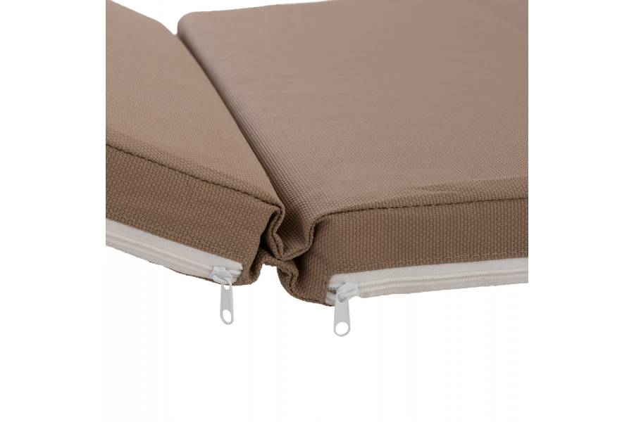 ΜΑΞΙΛΑΡΙ ΞΑΠΛΩΣΤΡΑΣ TEXTILENE 600gr/m2 2X1 SIFNOS ΜΟΚΑ HM11234.04T 196(117+1+78)x58x6 εκ.