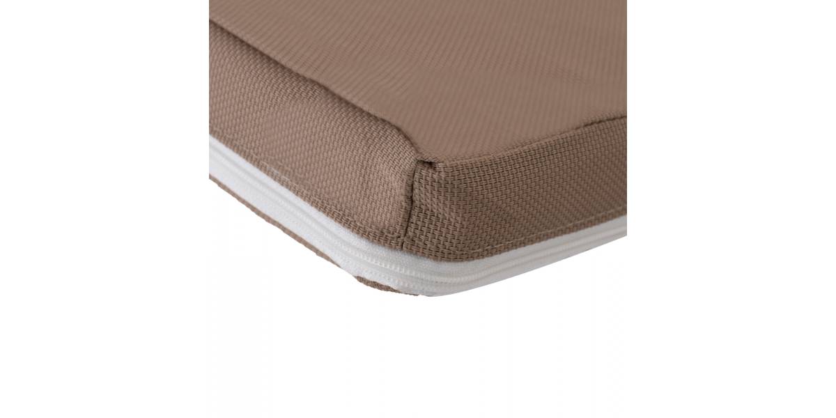 ΜΑΞΙΛΑΡΙ ΞΑΠΛΩΣΤΡΑΣ TEXTILENE 600gr/m2 2X1 SIFNOS ΜΟΚΑ HM11234.04T 196(117+1+78)x58x6 εκ.