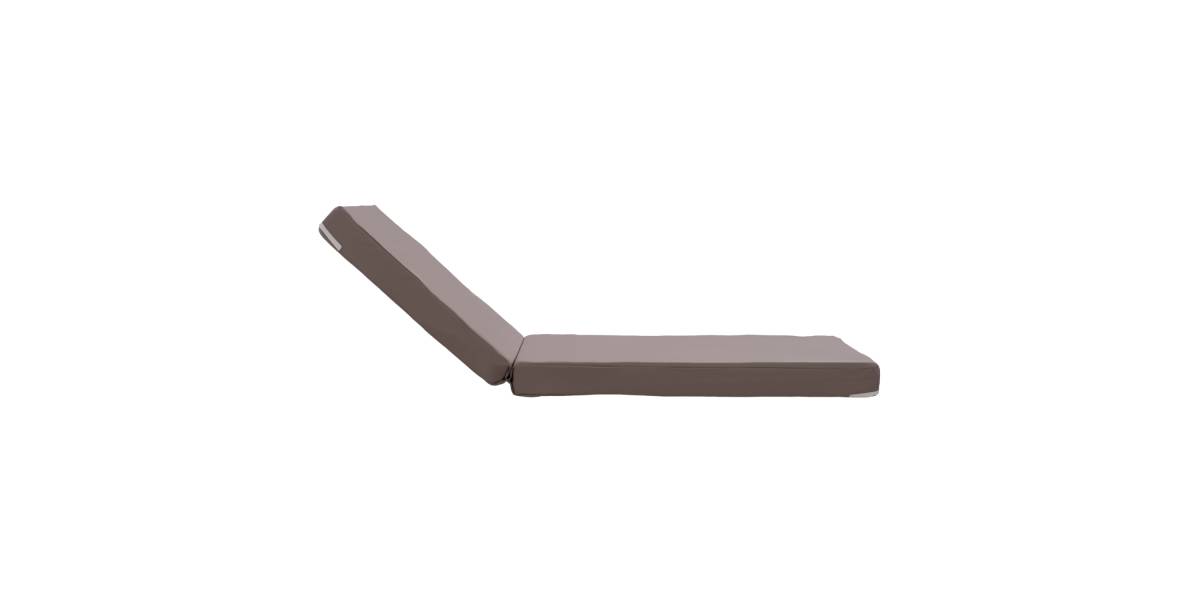 ΜΑΞΙΛΑΡΙ ΞΑΠΛΩΣΤΡΑΣ POLYESTER SIFNOS ΓΚΡΙ HM11235.10P 190x70x11 εκ.