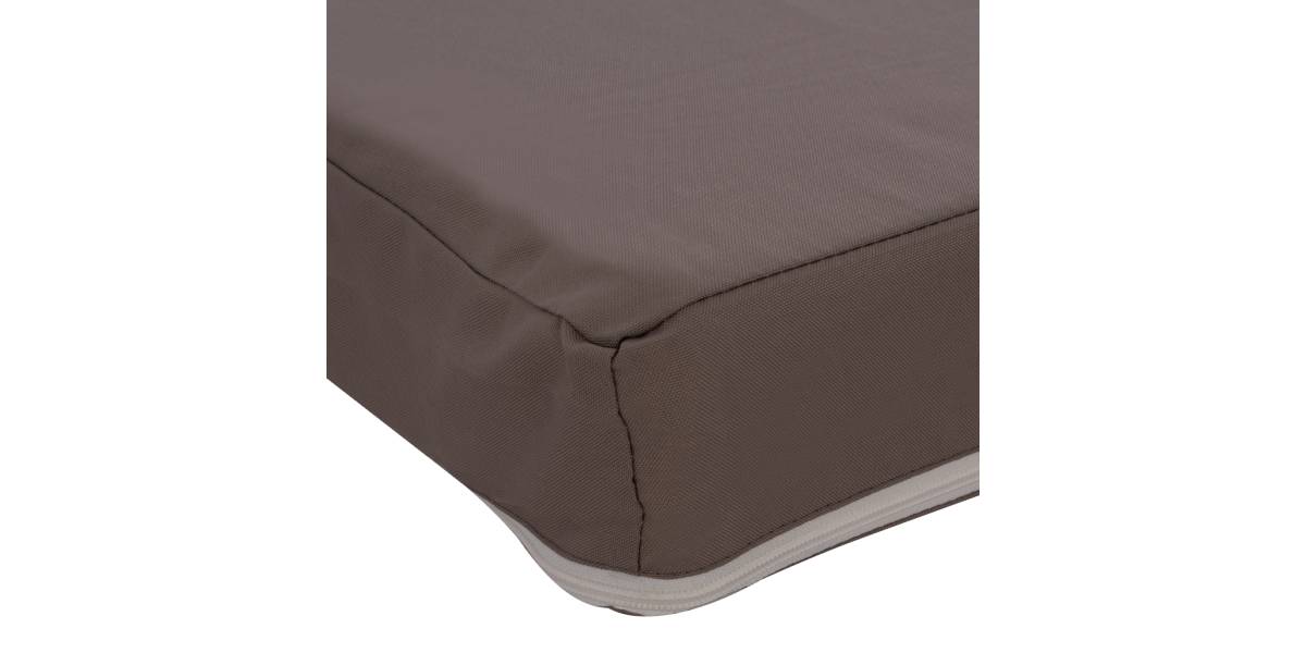 ΜΑΞΙΛΑΡΙ ΞΑΠΛΩΣΤΡΑΣ POLYESTER SIFNOS ΓΚΡΙ HM11235.10P 190x70x11 εκ.