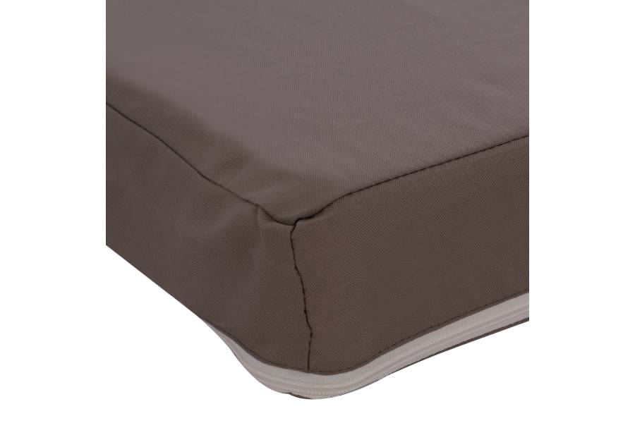 ΜΑΞΙΛΑΡΙ ΞΑΠΛΩΣΤΡΑΣ POLYESTER SIFNOS ΓΚΡΙ HM11235.10P 190x70x11 εκ.