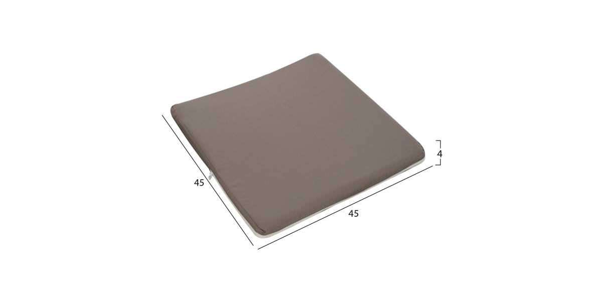 ΜΑΞΙΛΑΡΙ ΚΑΡΕΚΛΑΣ POLYESTER CHIOS ΓΚΡΙ HM11240.10P 45X45X4κ.