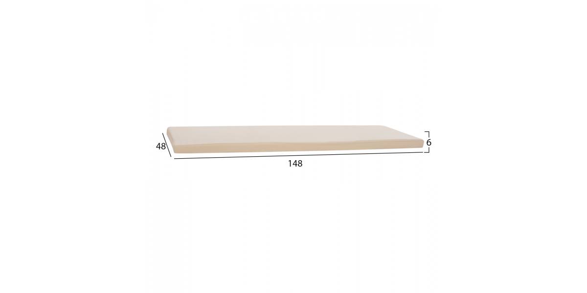 ΜΑΞΙΛΑΡΙ ΓΙΑ ΠΑΓΚΑΚΙ POLYESTER CHIOS ΜΠΕΖ HM11242.01P 148x48x6εκ.