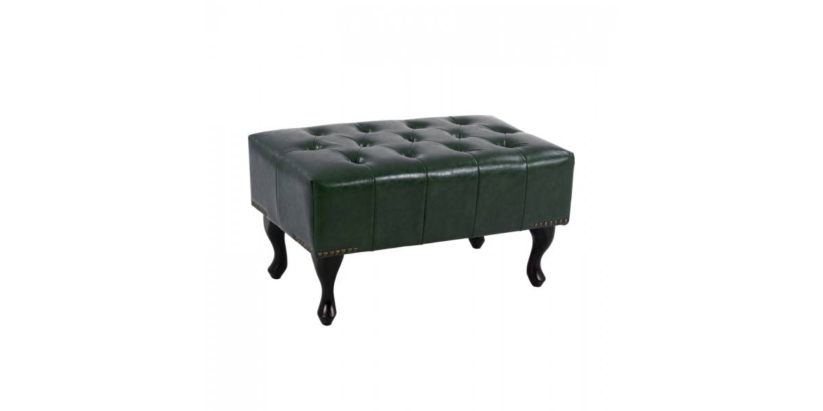 ΤΑΜΠΟΥΡΕ ΥΠΟΠΟΔΙΟ T.CHESTERFIELD EMMA HM226.08 PU ΚΥΠΑΡΙΣΣΙ-ΜΑΥΡΑ ΠΟΔΙΑ 80x45x39Yεκ.